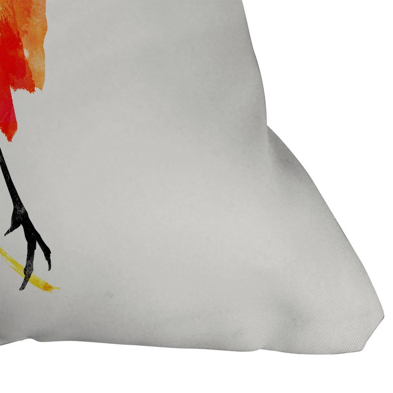 Robert Farkas Punk Bird Square Throw Pillow Orange - Deny Designs, 4 of 6