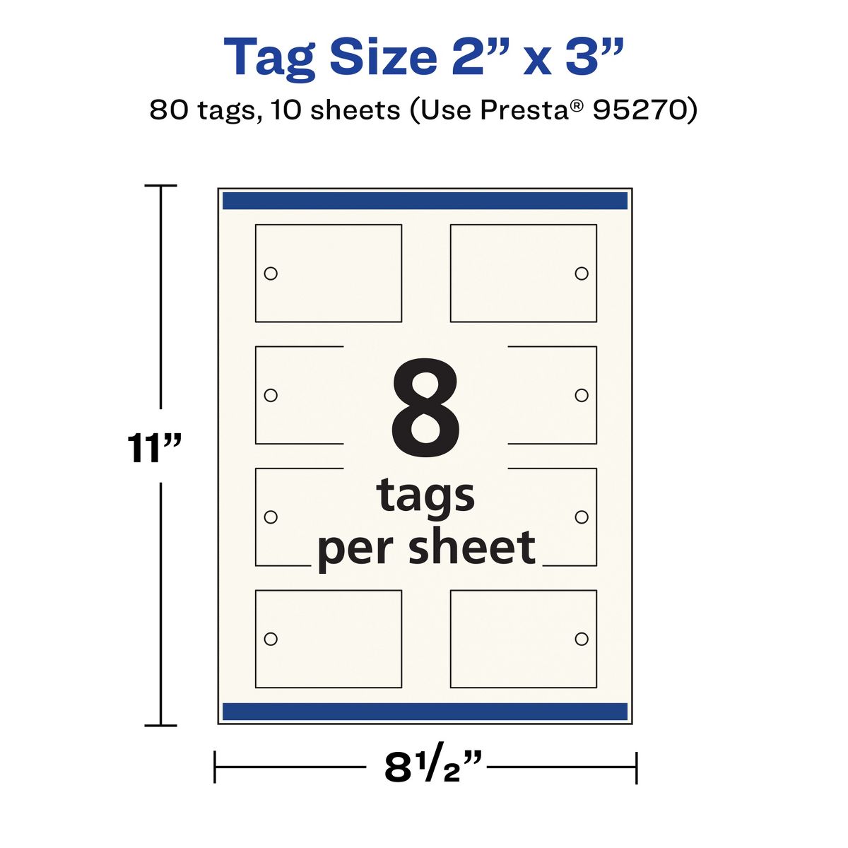 Avery 2" x 3" Rectangle, Matte Ivory Printable Tags - thumbnail 10