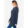 Woman Within Plus Size High Pile Fleece Sweatshirt - 4 of 4