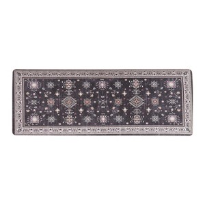 World Rug Gallery Transitional Bordered Cushioned Anti Fatigue Standing Kitchen Mat - 1 of 4