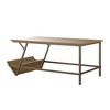 PAGED Nesting Coffee Table Vintage Round Living Room Table with Drawer, Center Table for Living Room, Study - 4 of 4