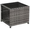 vidaXL Bistro Set Grey, Dark Grey - 4 of 4