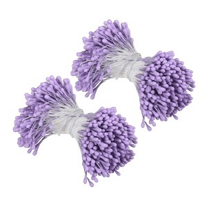 Unique Bargains DIY Craft Handmade Decorative Double Heads Artificial Flower Stamens 700 Pcs - 1 of 4