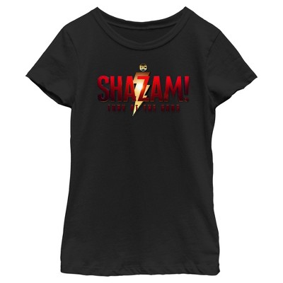 Girl's Shazam! Fury Of The Gods Movie Logo T-shirt : Target