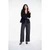 Avia Women’s Tailored Air Flow Crepe Darted Blazer – Semi-Fitted Business Jacket with Front Flap Pockets - Black, 10 - 2 of 4