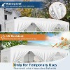10x20 Heavy Duty Pop Up Canopy Tent with 6 Removable Sidewalls, Commercial Canopy Tents for Parties, Large Outdoor Canopies with 3 Adjustable Heights - 3 of 4