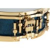 SONOR SQ2 Medium Beech Snare Drum in Birdseye Azure Blue with Gold Hardware 14 x 5 in. - 4 of 4