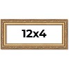 PosterPalooza | 12x4 Wood Antique Frame with UV Acrylic, 4 Finishes: Bronze, Gold, Silver, and Black - 2 of 4
