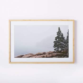36" x 24" Foggy Seaside Framed Wall Art - Threshold™ designed with Studio McGee