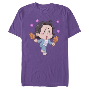 Mens KPop Demon Hunters Bobby Corn Dog T Shirt - 1 of 3