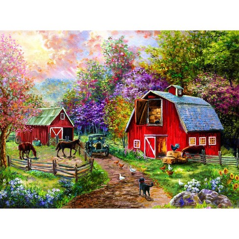 Sunsout Barnyard Visit 1000 Pc Jigsaw Puzzle 19163 : Target