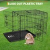 Portable Pet Cage for Small Animals - 47x30x31.9in Thickened Steel Rabbit Cage w/ Slide-Out Tray, Removable Travel Cage - 4 of 4