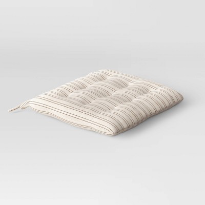 Cotton Striped Chair Pad Black/Natural - Threshold™