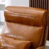 Bestier Mid-Century Accent Chair with Wood Frame, Upholstered Living Room Chair with Pillow & Waist Cushion, Reading Armchair for Bedroom Sunroom - 4 of 4