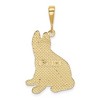 Black Bow Jewelry 14k Yellow Gold German Shepherd Pendant - 3 of 4