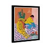 15" x 21" Boho Wildcat Patterns Animals Framed Wall Art Print Orange - Wynwood Studio: Modern Decor, Digital Art - 2 of 4