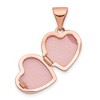 Black Bow Jewelry 14k Rose Gold 10mm Polished Heart Shaped Locket - 4 of 4