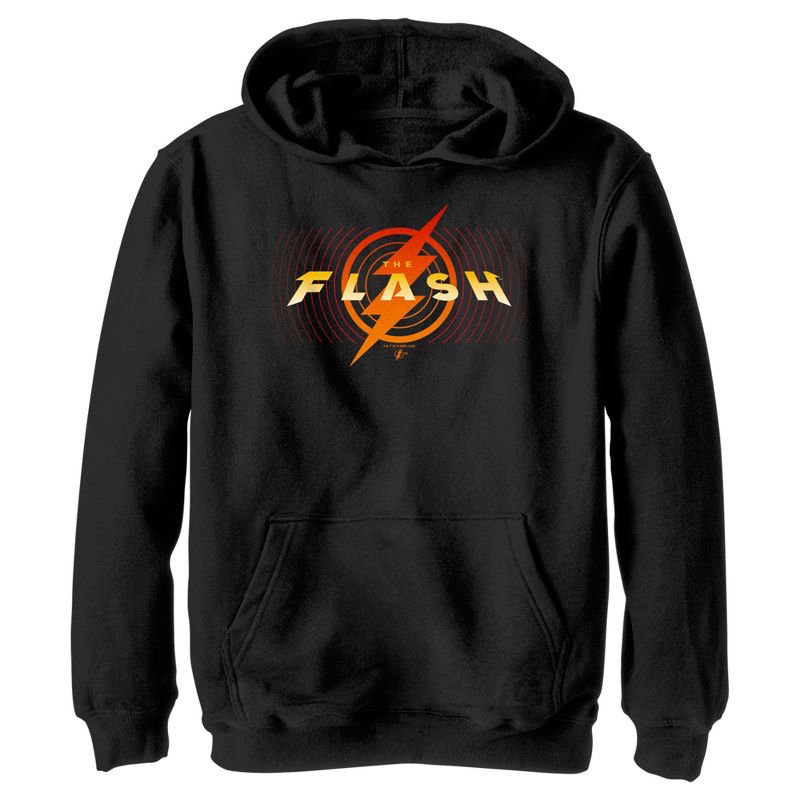 Boy's The Flash Animated Yellow Logo Pull Over Hoodie, 1 of 5