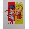 Street Fighter Classic Ken & Ryu Chips Crew Neck Short Sleeve Boy's White T-shirt - image 2 of 3