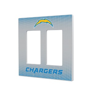 NFL AFC Teams Linen Hidden-Screw Light Switch Plate for Double Rocker - 1 of 4