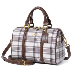 Generic Women Satchel Purses and Handbags Vegan Leather Boston Barrel Bag Top Handle - 1 of 4