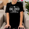 One Loved Nana T-Shirt, All Day Every Day White and Black Tee Gift for Grandma Black L - 4 of 4