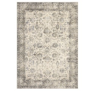 COZONY Washable Distressed Print Non Slip Ultra-Thin Area Rug for Living Room Dining Room - 1 of 4