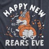 Mens Happy New Rears Eve T Shirt Funny New Years Corgi Puppy Butt Joke Tee For Guys - Crazy Dog Men's T Shirt - 2 of 4