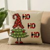Lomsoe 4pcs Christmas Elf Theme Pillow Covers Modern Decorative Cushion Cheerful Christmas Pattern, Decorative Pillowcases, Home Decorators. - 3 of 4