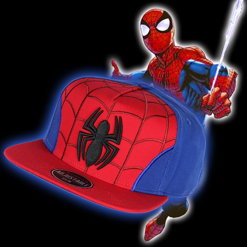 Marvel Comics Spiderman Embroidered Classic Character Costume Snapback Hat Multicoloured, 3 of 4