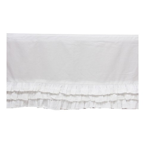 Black and white ruffle hotsell crib skirt