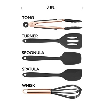 Cook With Color MINI KITCHEN UTENSIL SET SET OF 5 BLACK — фото 2