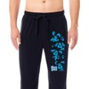 Blue's Clues Men's TV Show Blue Paw Print Sleep Lounge Pajama Pants Black - 3 of 4