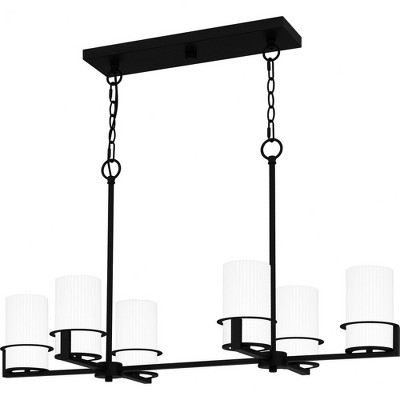 Quoizel Lighting Seymour 6 - Light Chandelier in  Matte Black