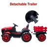 Garvee 12V Kids Ride On Tractor Toys with Trailer,Electric Vehicles Toy Tractor with Remote Control - 4 of 4