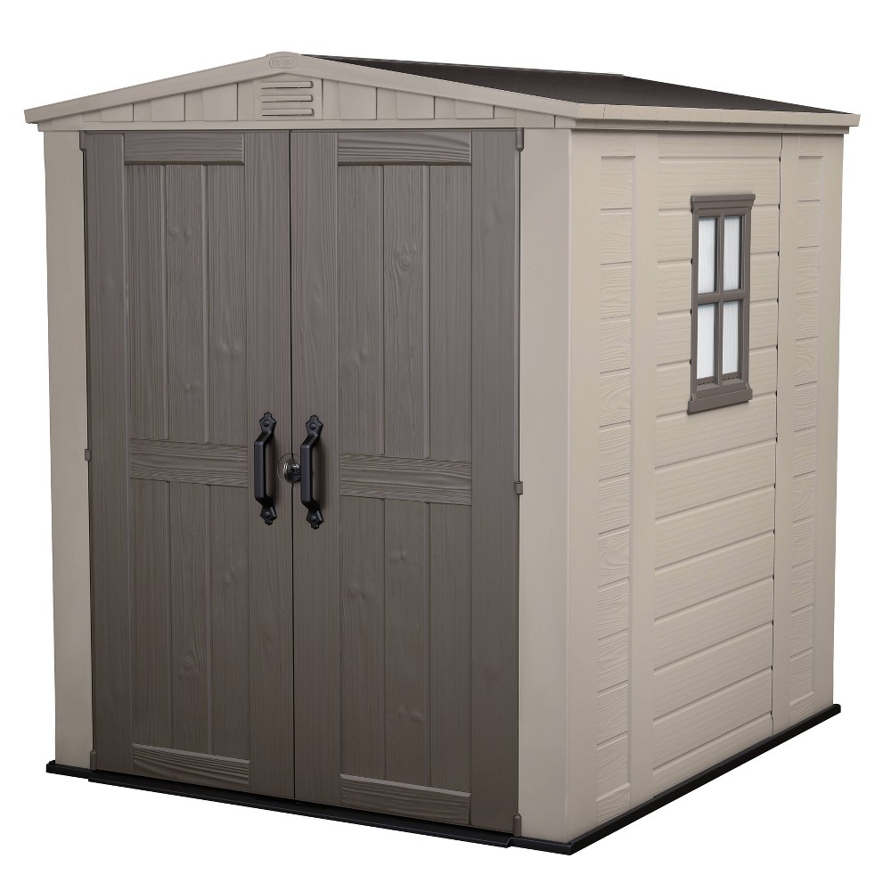 UPC 731161037191 product image for Keter 6'x6' Factor Outdoor Storage Shed Brown: Weatherproof Resin, UV Protected, | upcitemdb.com