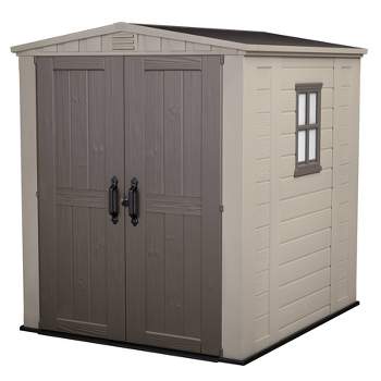 Keter 6'x6' Factor Outdoor Storage Shed Brown