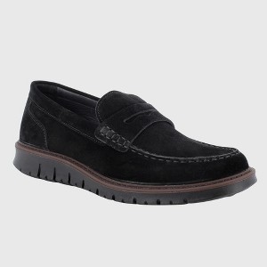 Mateo Made in Italy Men’s Suede Penny Loafers by Alpine Swiss - 1 of 4
