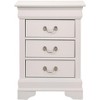 NicBex Nightstand with 3 Drawers,16 inch Bedside Table with Metal Handles and  Wood Frame,Modern Side Table for Bedroom,Living Room - 2 of 4