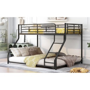 NicBex Bunk Bed with Guardrail,Loft Bed with Built-in Sloping Ladder,Modern Bunk Beds,Noise Reduced Bunk Beds for Bedroom - 1 of 4