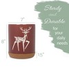 Elanze Designs Kitchen Utensil Holder With Non Slip Cork Base Large 8 Inch Ceramic Storage Crock Forest Animal Countertop Organizer Graceful Floral - 2 of 4