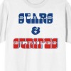 Americana Stars & Stripes Men's White T-Shirt - 2 of 3