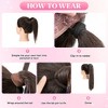 Alilang 18-Inch Sparkling Straight Wrap Around Ponytail Extension with Shimmering Tinsel Strands for Special Event Glam - 4 of 4