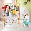 Baby Clothing Rack for Baby Shower Pets Dolls, Baby Clothes Rack with Storage Shelf ,Toddler Clothes Rack, Mini Closet Baby Shower Rack - 3 of 4