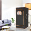 VEVOR Portable Sauna Tent, 1400W Personal Sauna Kit for Home Spa, Detoxify & Soothing Infrared Heated Body Therapy, Black - 2 of 4