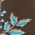 chocolate floral embroidery