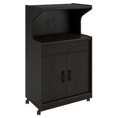 microwave cart with storage target