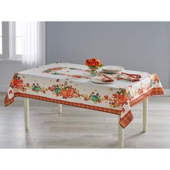 BrylaneHome Harvest Bounty Tablecloth