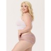 Agnes Orinda Women's Soft Semi-sheer High Waisted Floral Lace Underwear 3 Pcs - 4 of 4