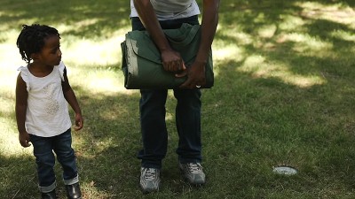 Shoreline Stripe Water-Resistant Outdoor Blanket